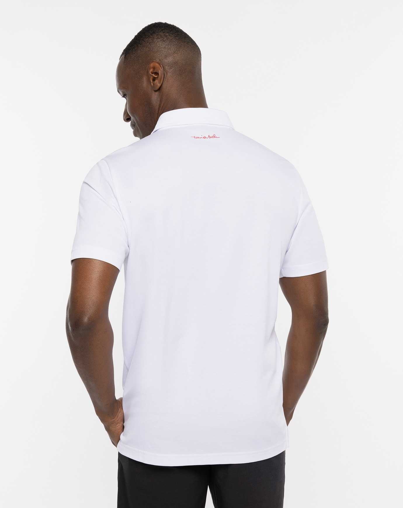 White Travis Mathew Great Prescott Polo | CMXW13729