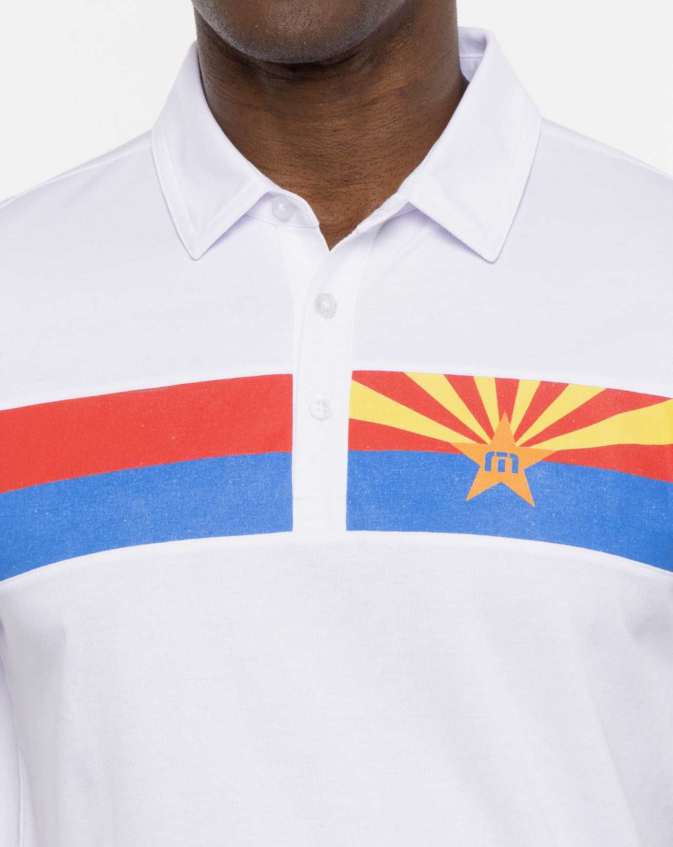 White Travis Mathew Great Prescott Polo | CMXW13729