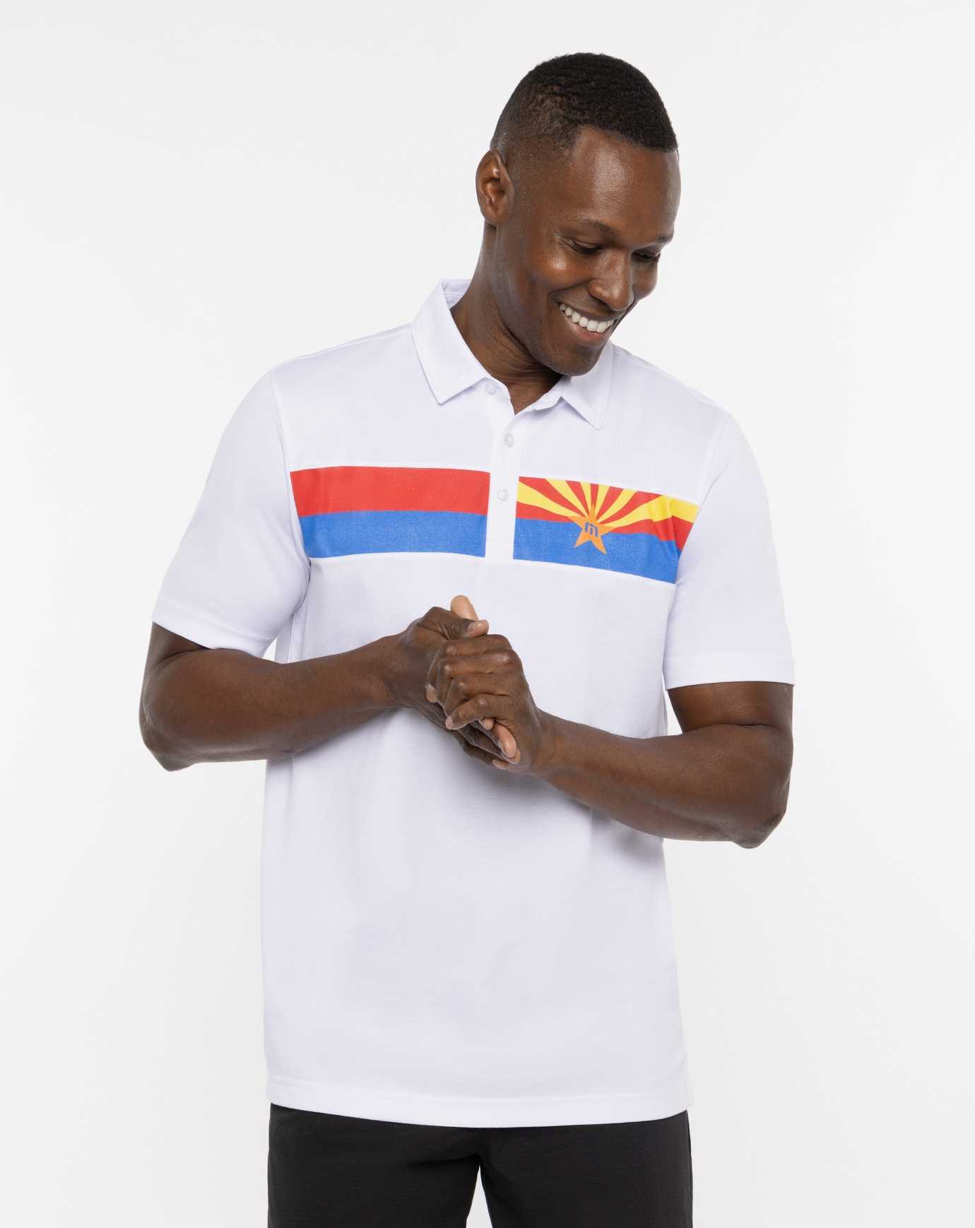 White Travis Mathew Great Prescott Polo | CMXW13729