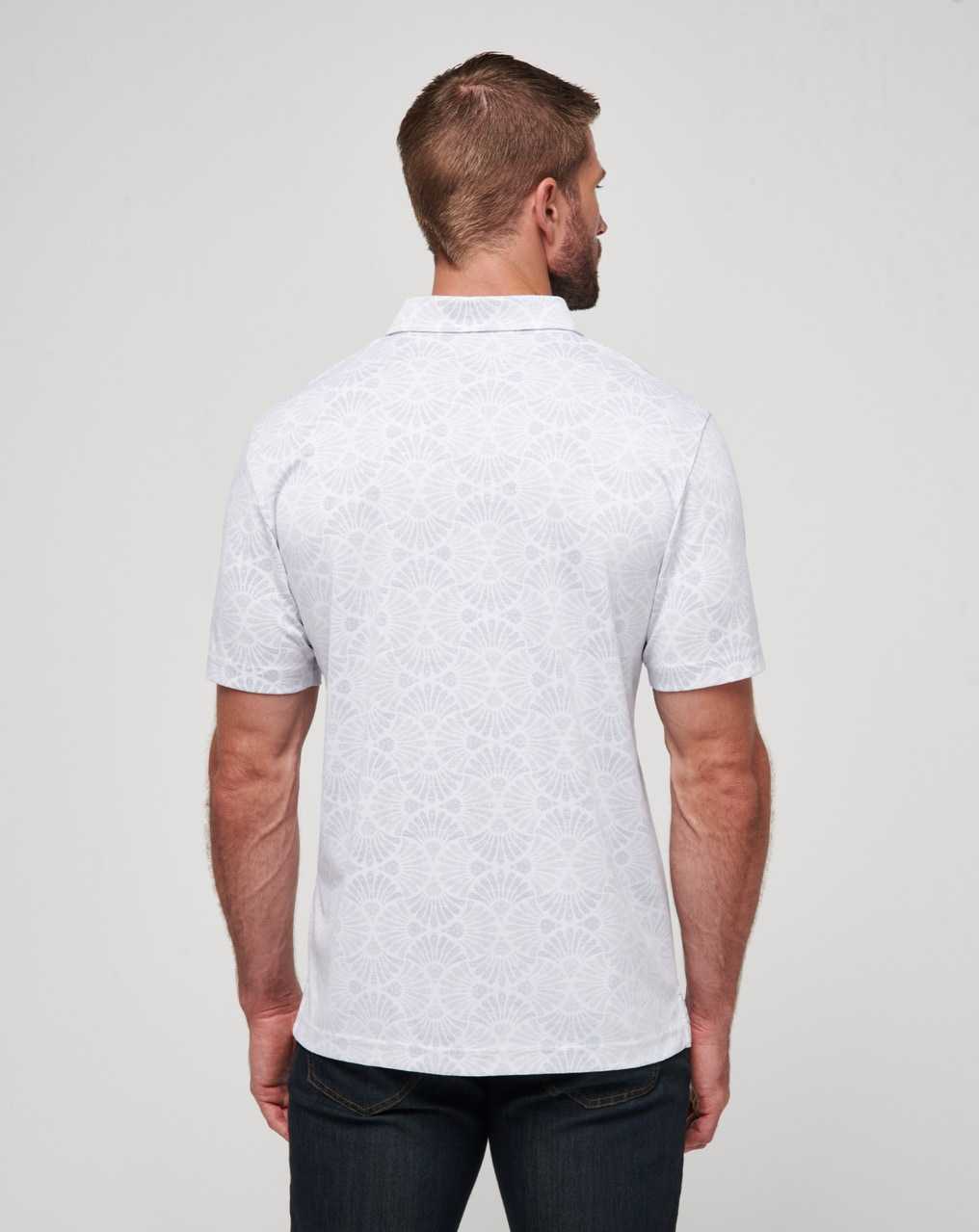 White Travis Mathew Hidden Spots Polo | LYXH43189