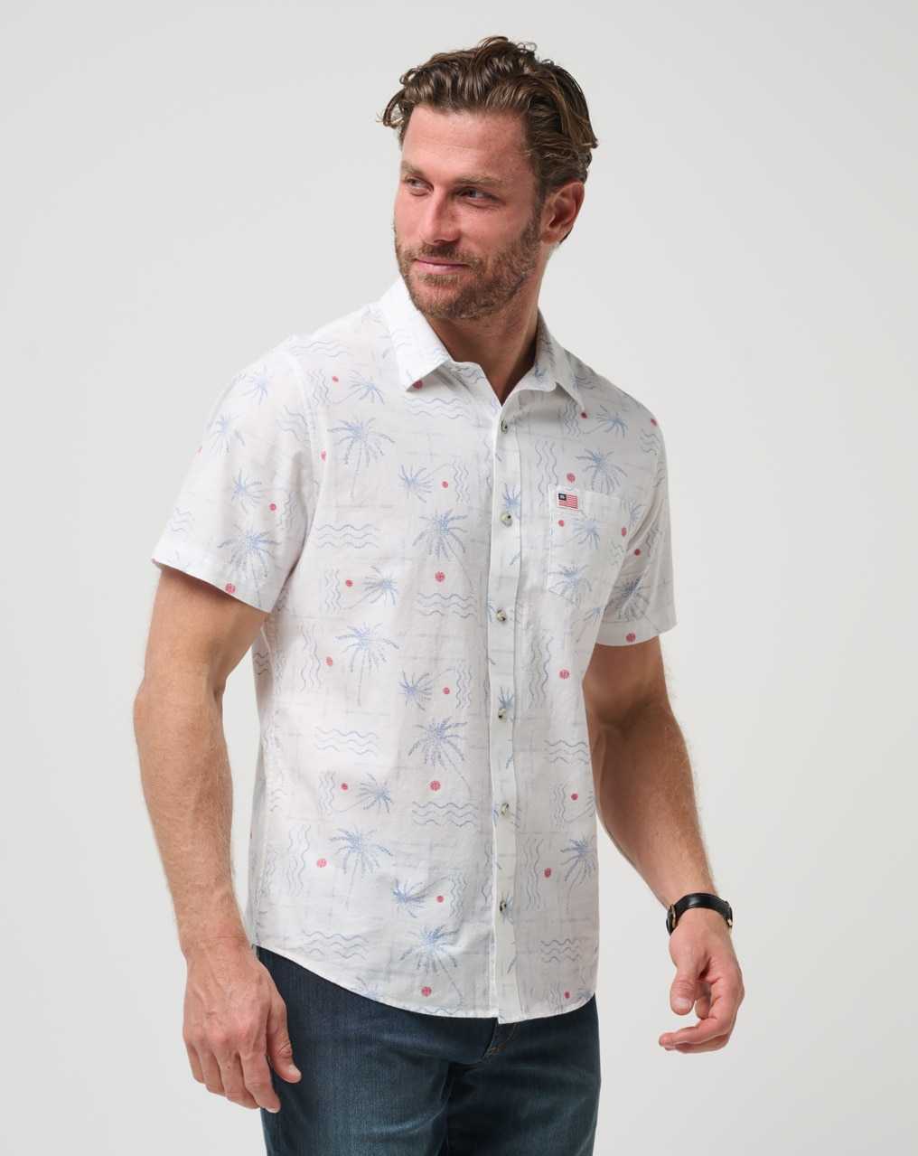 White Travis Mathew Lincoln Way Button-up | AVSC83651