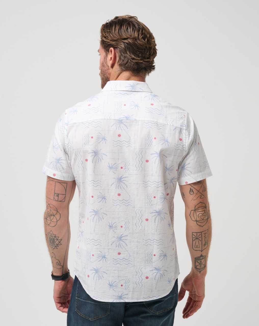 White Travis Mathew Lincoln Way Button-up | AVSC83651