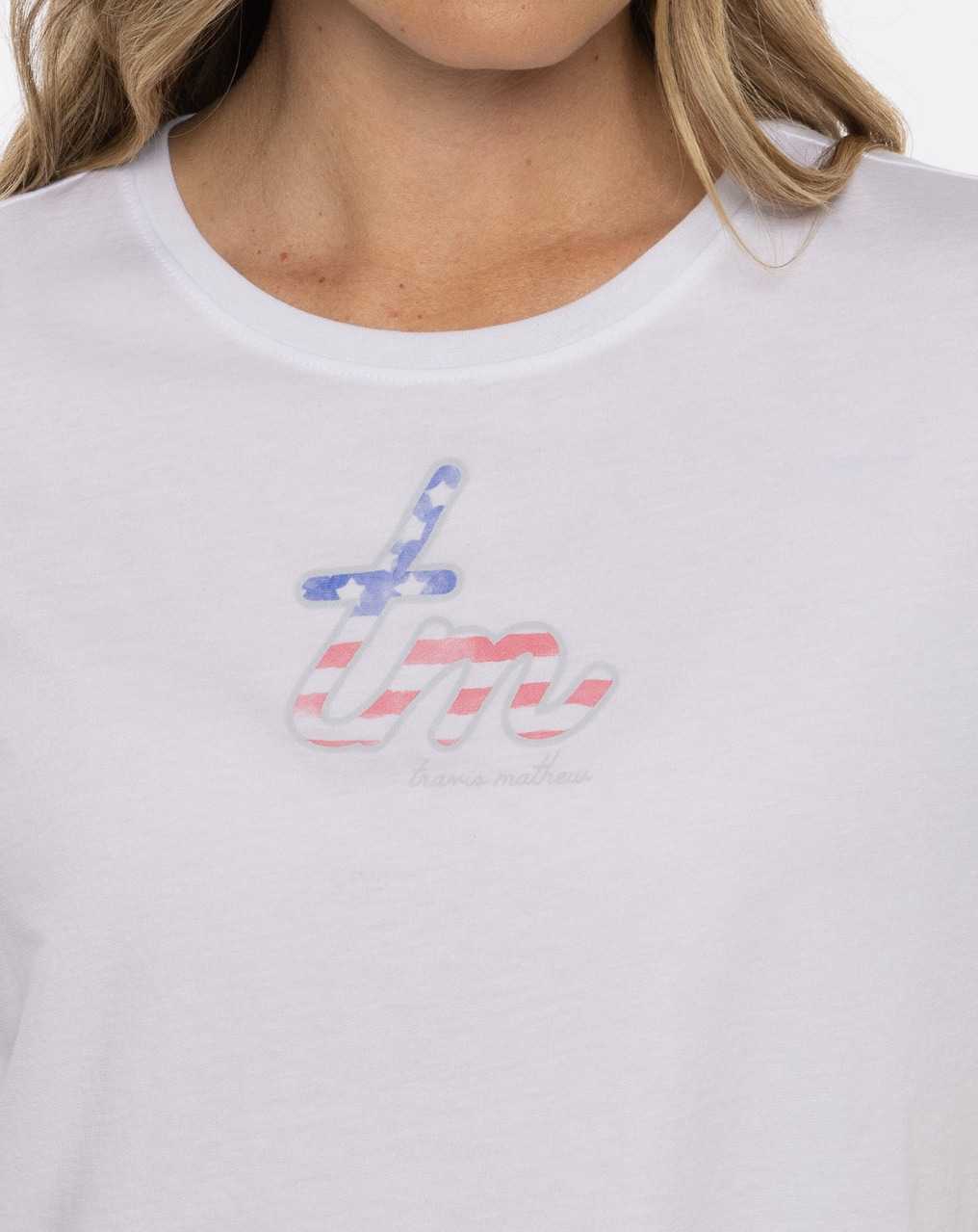 White Travis Mathew Little Bubbly Boxy Tee | ROBV92410