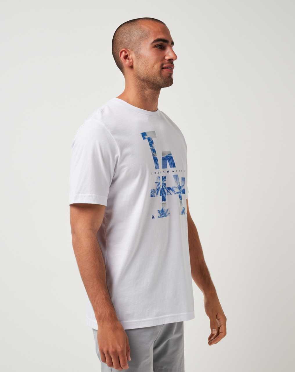 White Travis Mathew Los Angeles Dodgers Bleacher Breeze Tee | MSXI78029