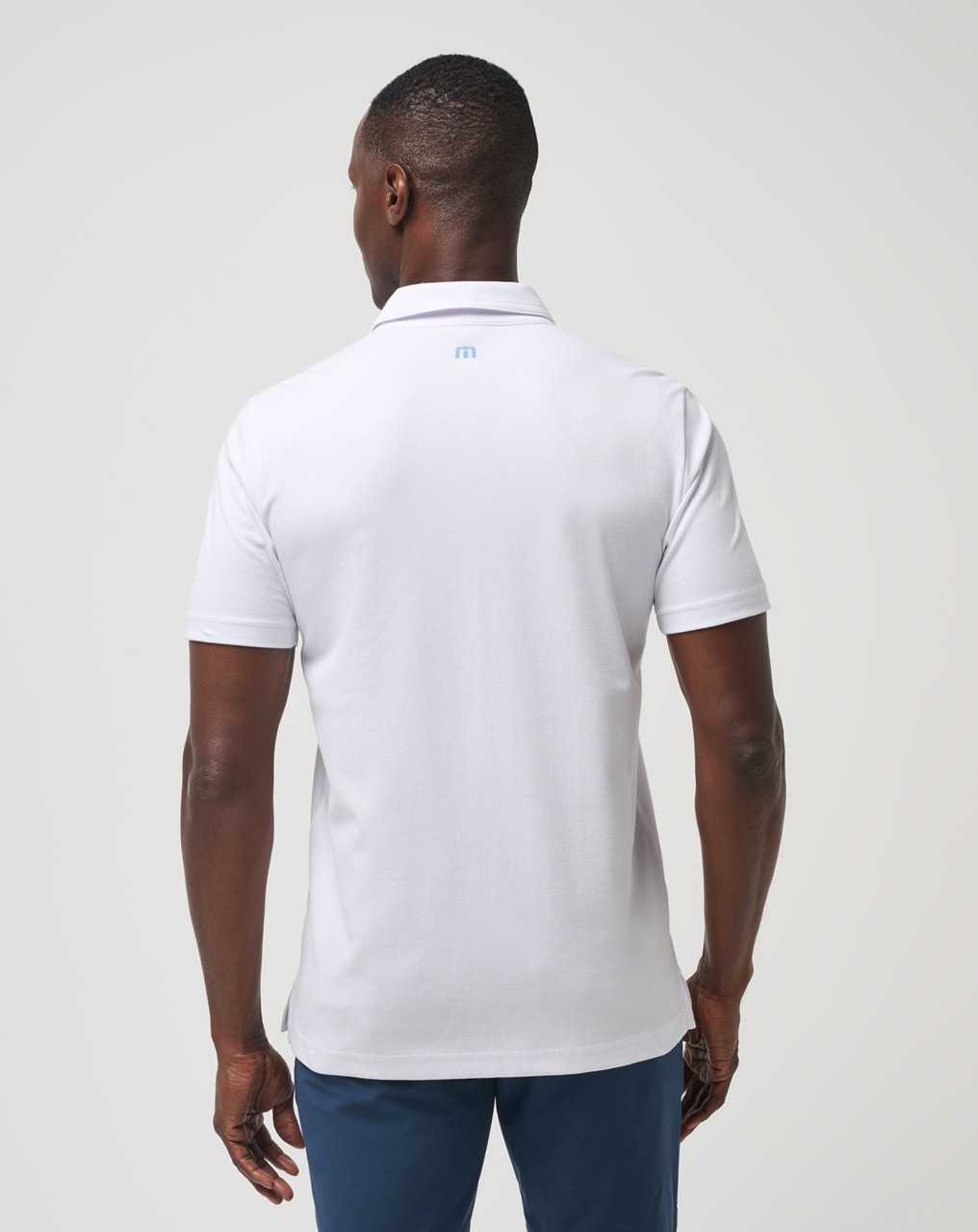 White Travis Mathew Merica Polo | TMRI91584