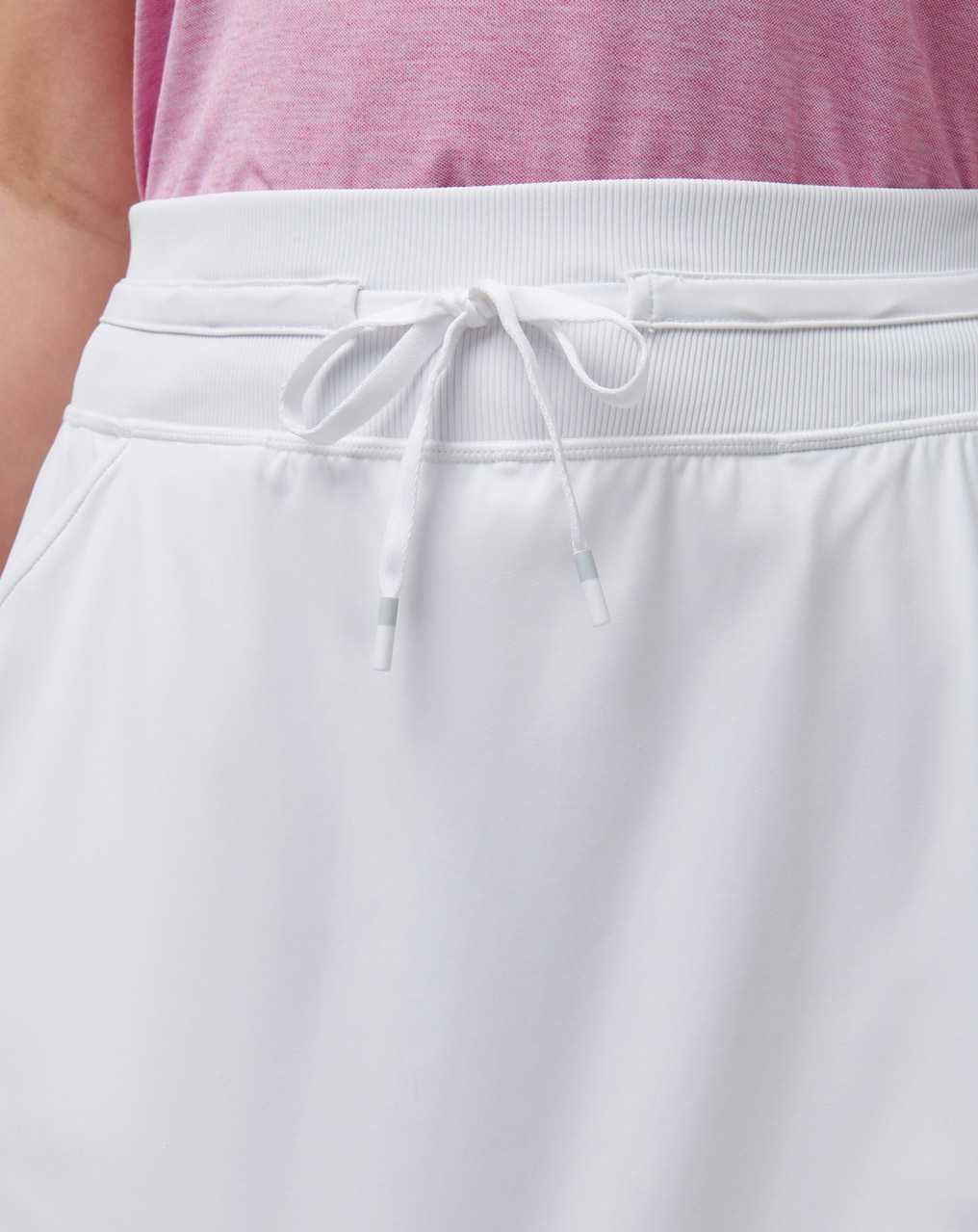 White Travis Mathew Moveknit Tie Skort | FXAP20957