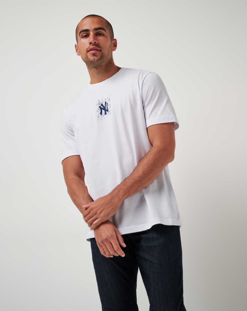 White Travis Mathew New York Yankees In The Dugout Tee | WGXA82174