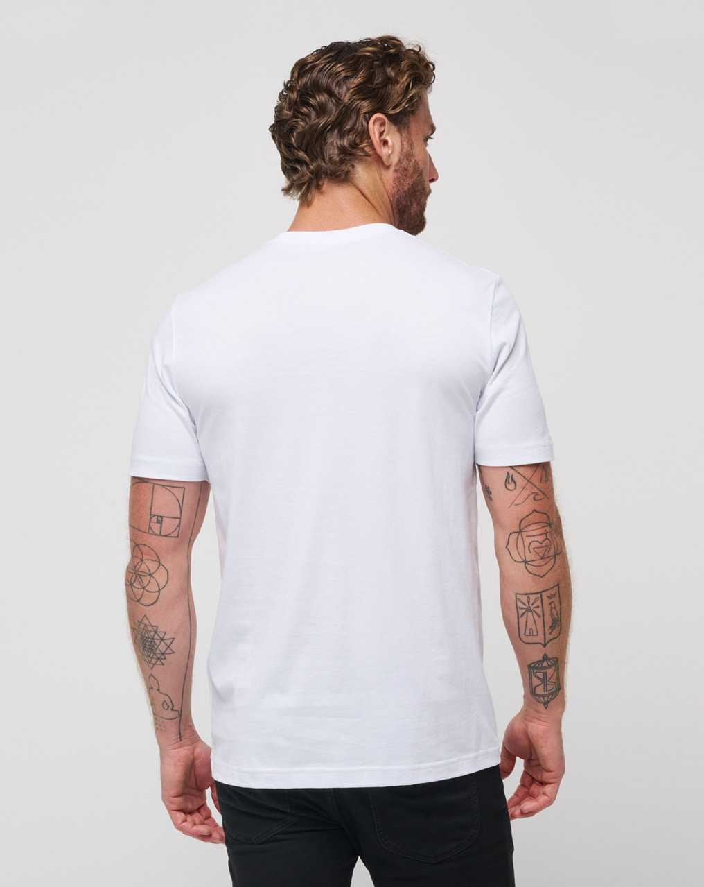 White Travis Mathew Ohana Express Tee | SQLE93621