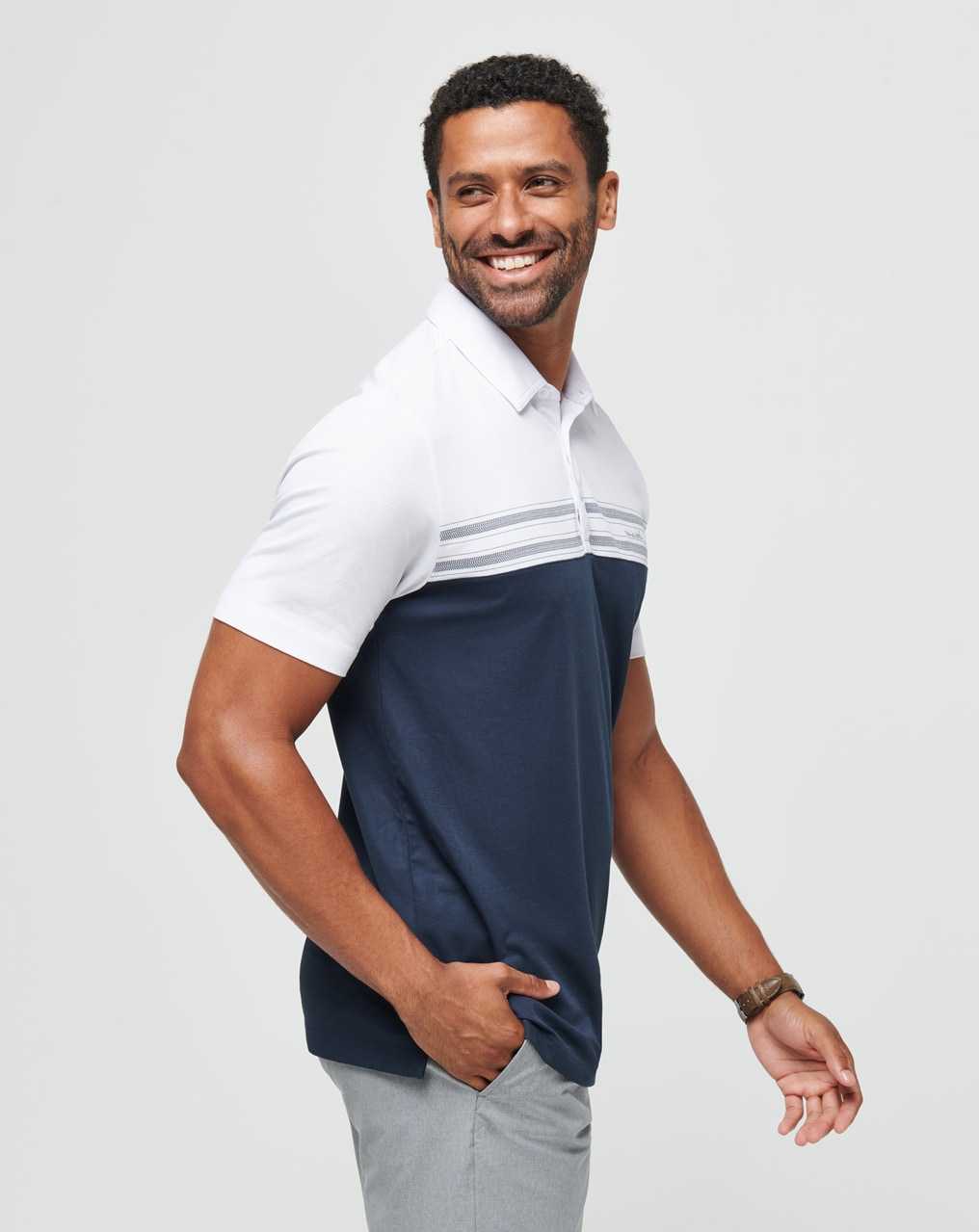 White Travis Mathew Pali Polo | WRFS84173