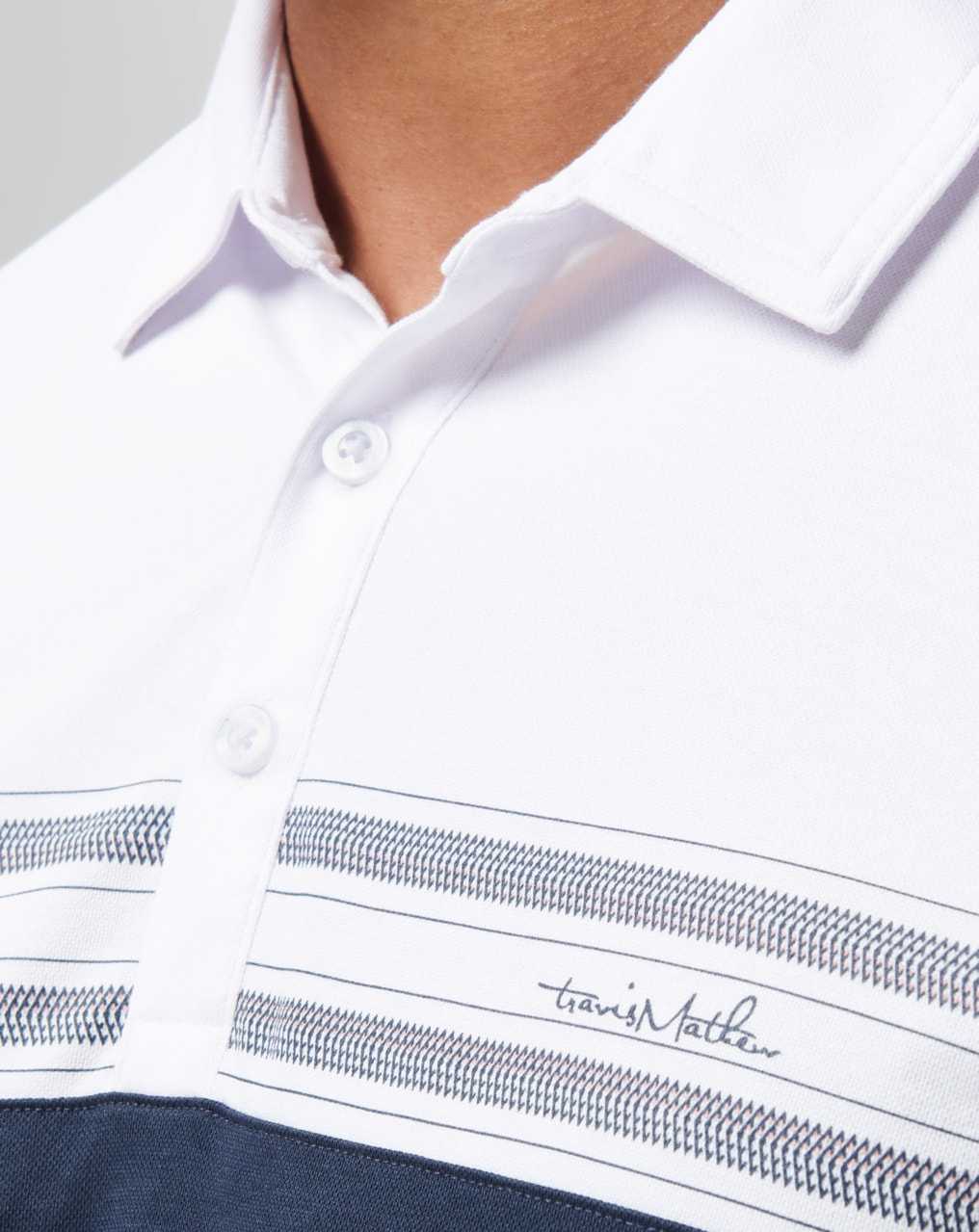 White Travis Mathew Pali Polo | WRFS84173