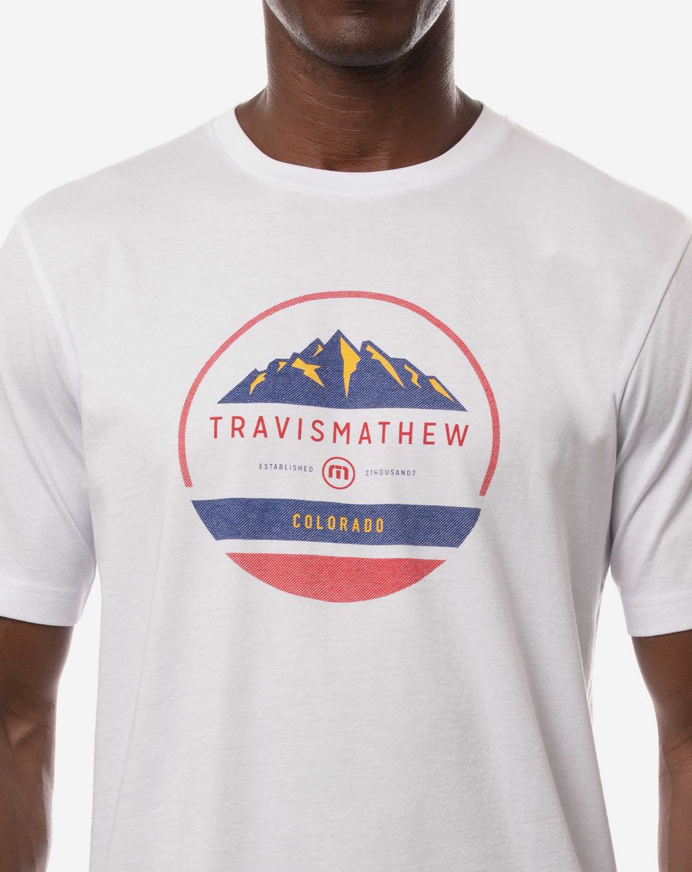 White Travis Mathew Peak Your Interest Tee | RTPH21897