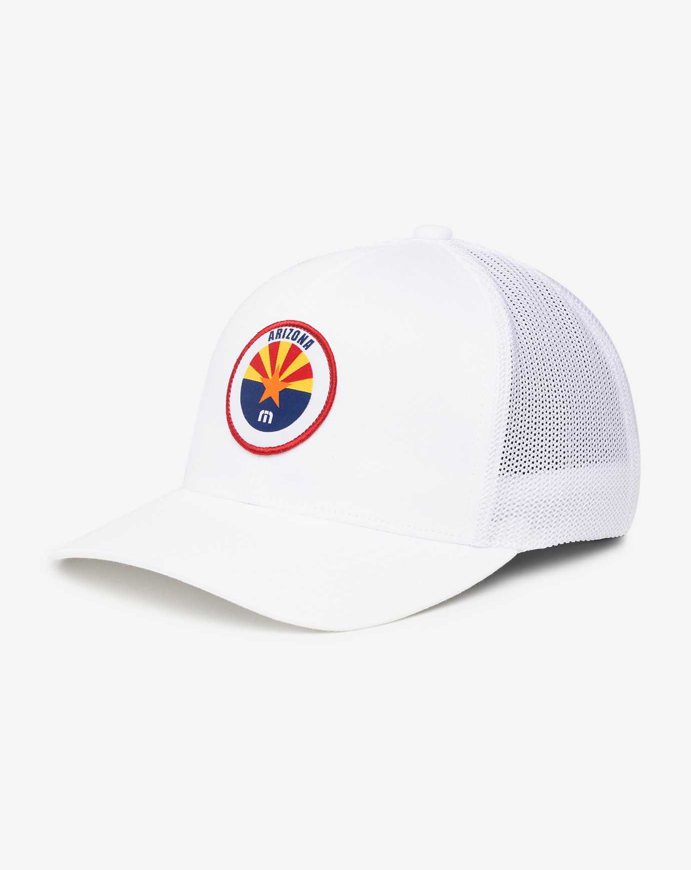 White Travis Mathew Prickly Pear Snapback Hat | NWOA49753