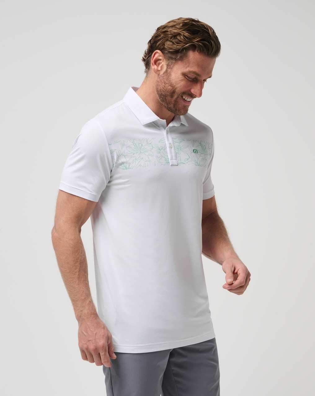 White Travis Mathew Round It Up Polo | NIZX61280