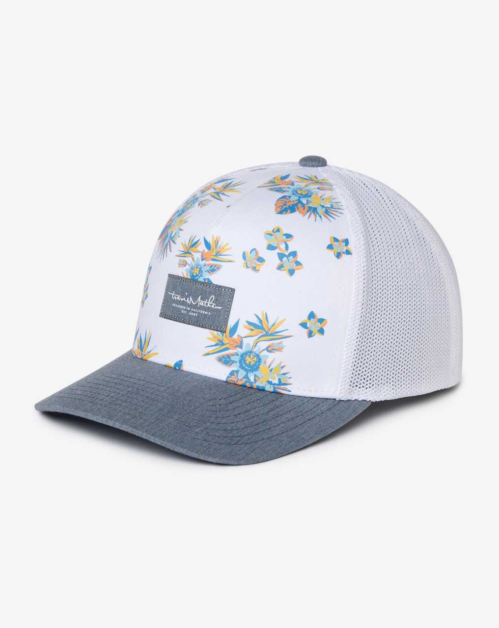 White Travis Mathew Salt Pond Beach Snapback Hat | TUMO67410