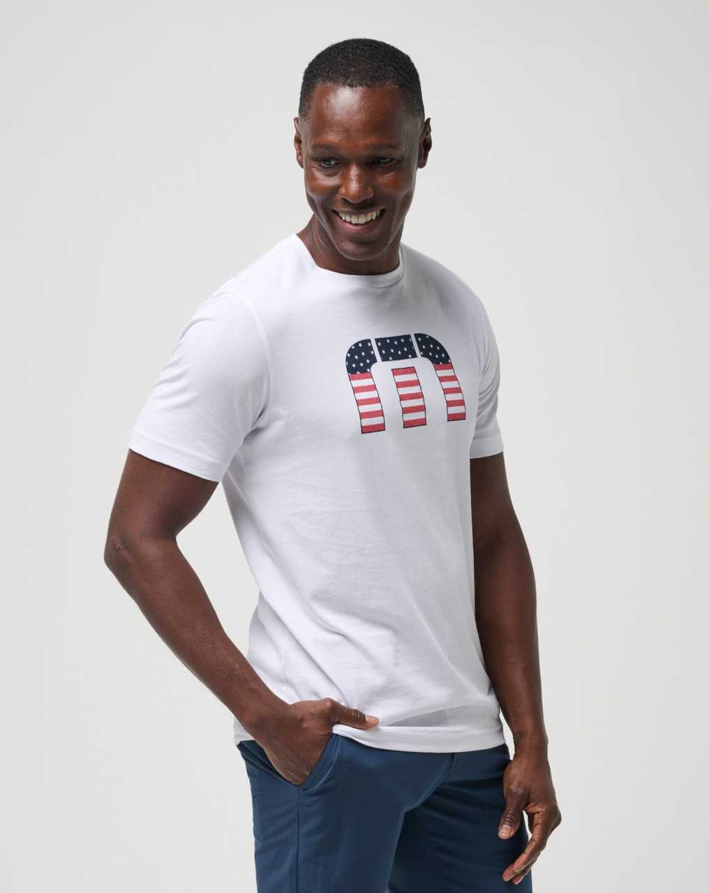 White Travis Mathew Star Bright Tee | ETNR51690