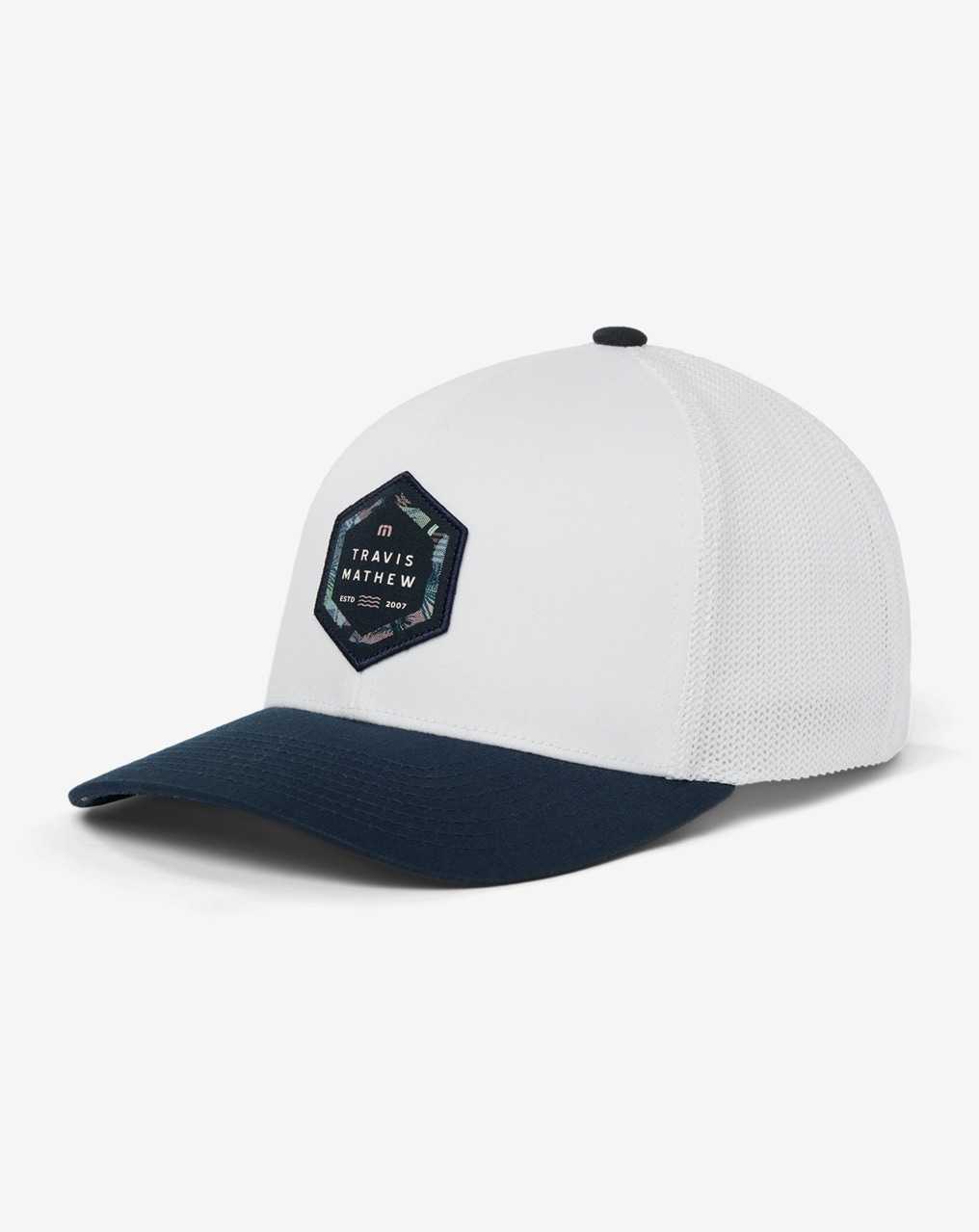 White Travis Mathew Summer Season Snapback Hat | TSIK47325