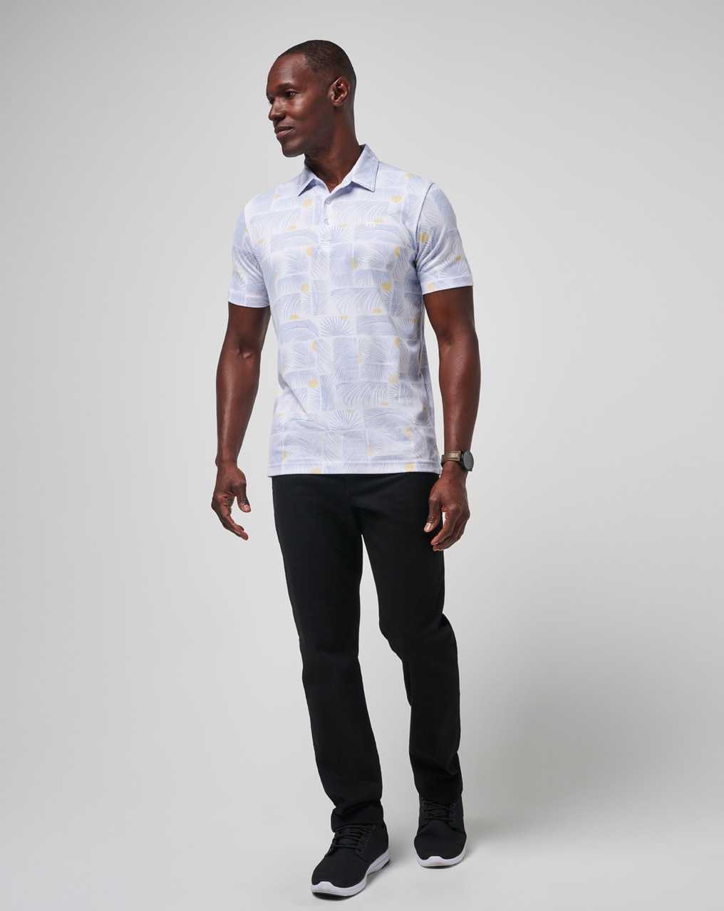 White Travis Mathew Sun Guilt Polo | NRIE58403