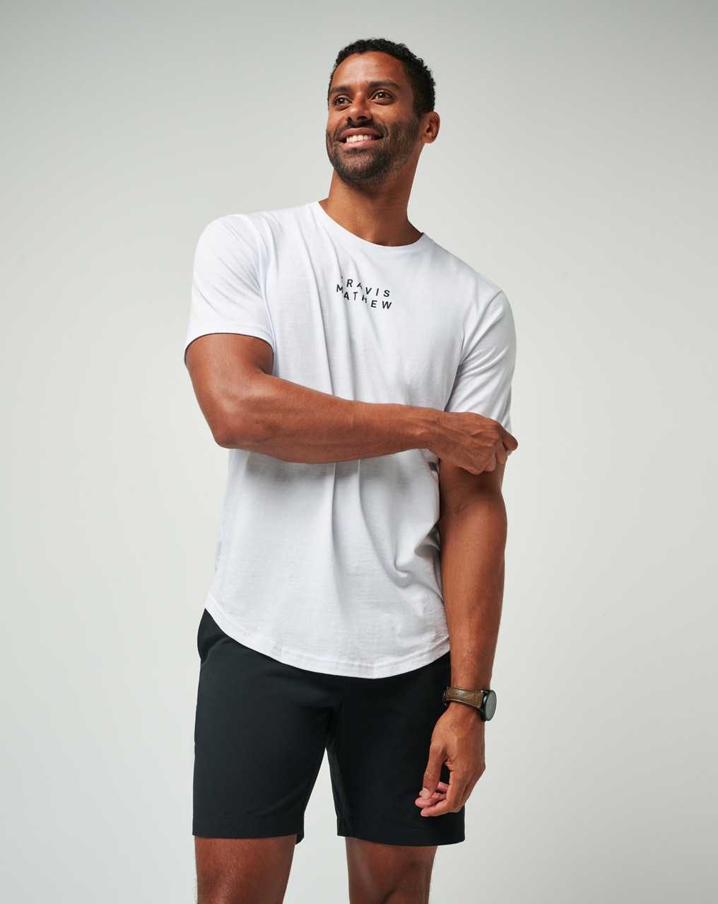 White Travis Mathew Tm Scoop Tee | PFSX92318