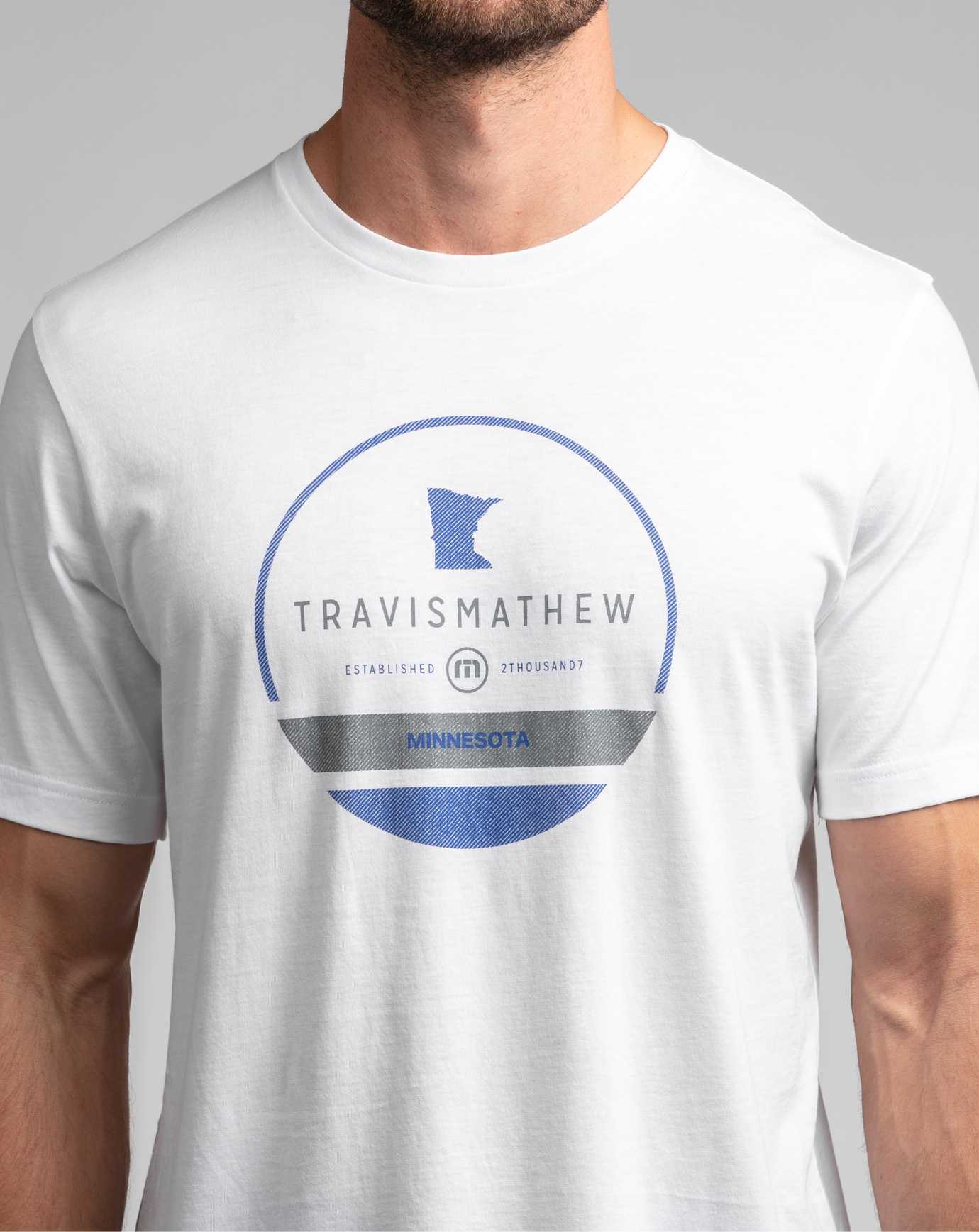 White Travis Mathew Twin Cities Tee | TFSV73684