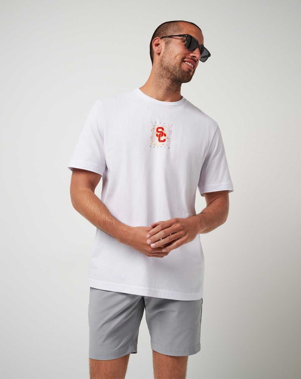 White Travis Mathew Usc School Spirit Tee | KTWA93724