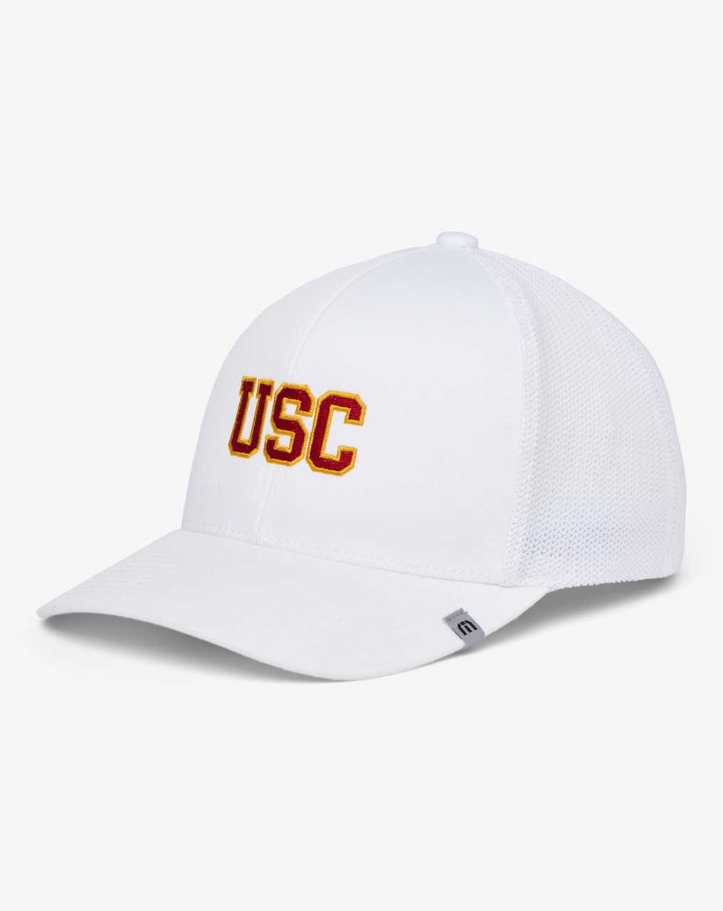 White Travis Mathew Usc Widder 2.0 Snapback Hat | CONE53178