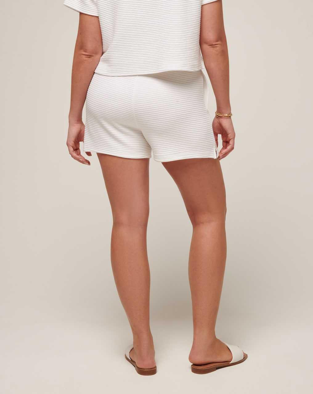 White Travis Mathew Yacht Me Wide Rib Short | PWDJ82936